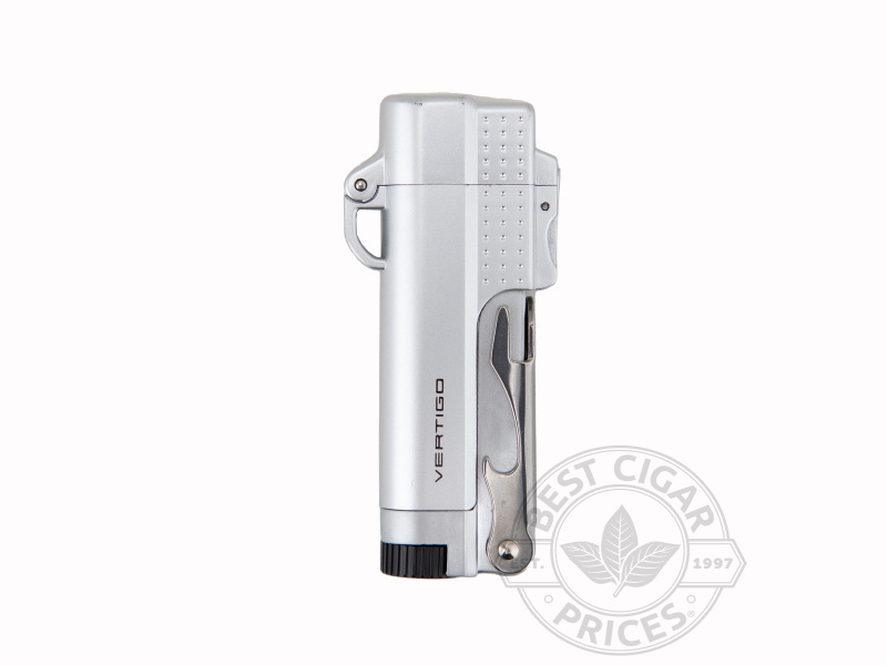 Vertigo "Beer Buddy" Windproof Lighter With Built In Bottle Opener - Silver - Box of 20