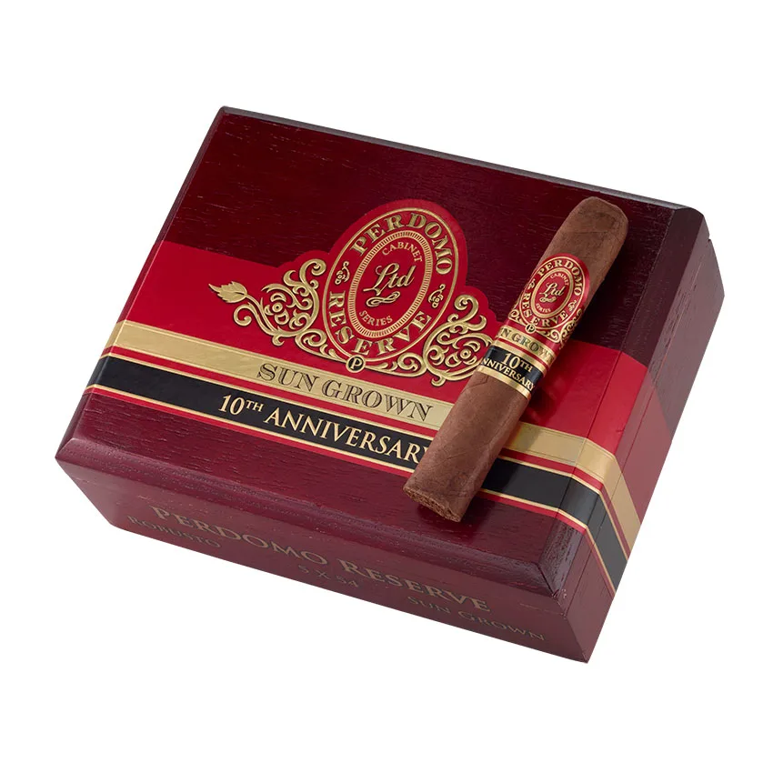 Perdomo Reserve 10th Anniversary Sun Grown Robusto Natural | Robusto | Box of 25