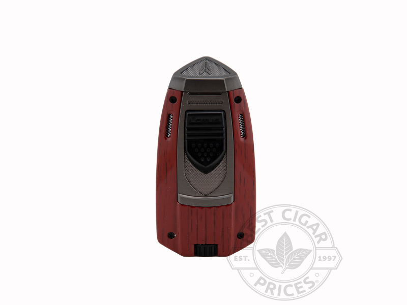 Lotus Boat-Shaped Mariner Lighter With Twin Punch Cutters - Woodgrain - Box of 20