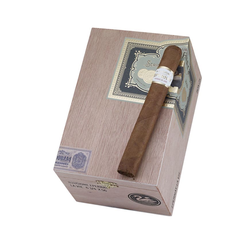 Illusione Epernay Le Vie Bench Pressed Double Corona Natural | Double Toro | Box of 25