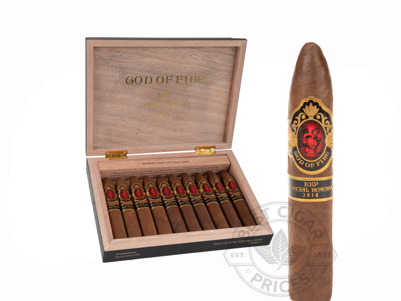 God Of Fire KKP Piramide 58 Limited Edition Black Travel Humidor By Prometheus - 10 Cigars in Humidor