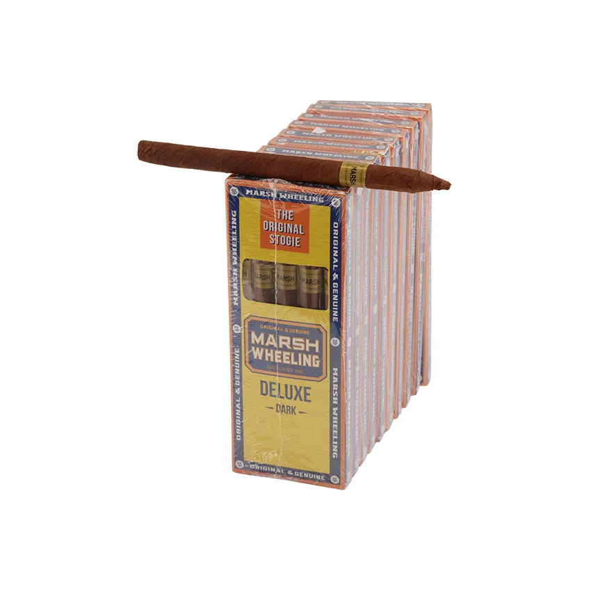 Marsh Wheeling Deluxe Dark (5) Dark Natural | Panatela | Pack of 50
