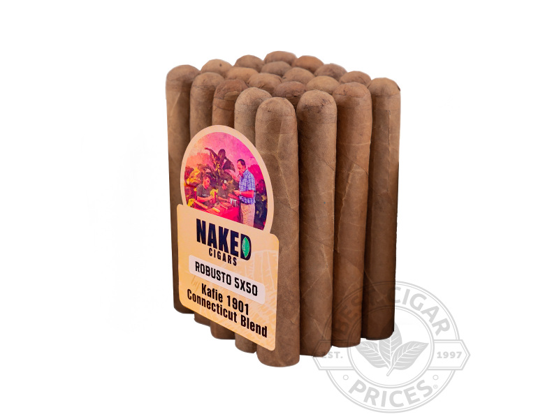 Naked Cigars Connecticut Robusto By Kafie 1901 - Bundle - 20 Total Cigars