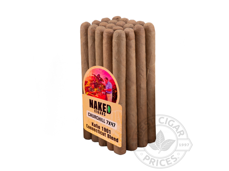 Naked Cigars Connecticut Churchill By Kafie 1901 - Bundle - 20 Total Cigars