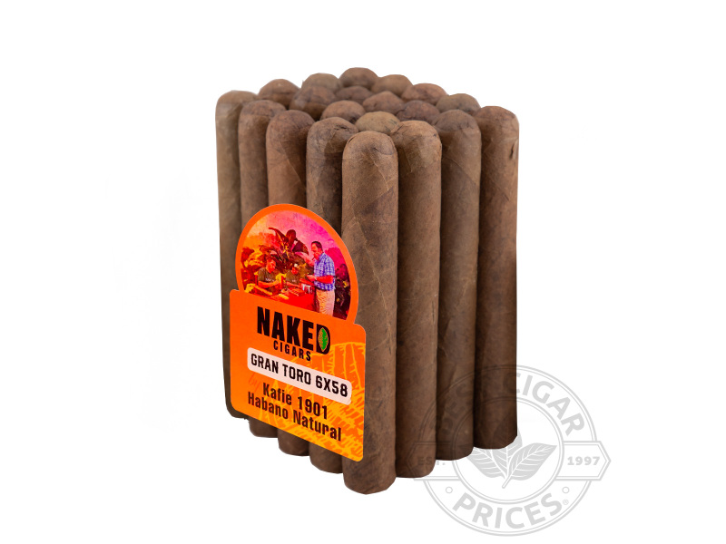Naked Cigars Natural Gran Toro By Kafie 1901 - Bundle - 20 Total Cigars