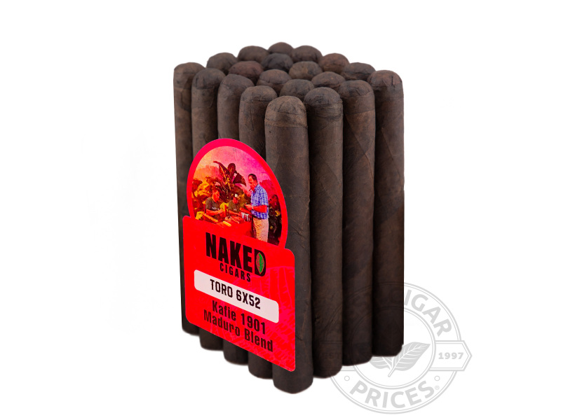 Naked Cigars Maduro Toro By Kafie 1901 - Bundle - 20 Total Cigars