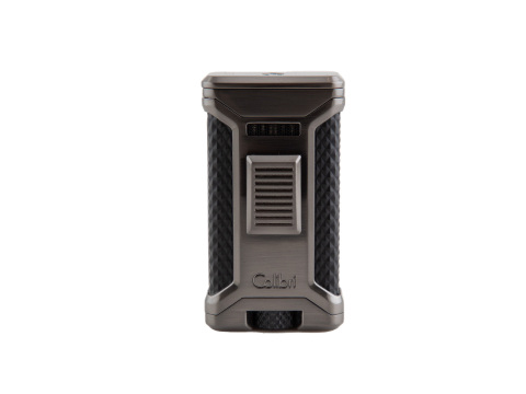 Colibri Ascari Triple Jet Flame Lighter - Gunmetal & Black - Box of 20