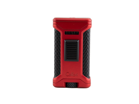 Colibri Ascari Triple Jet Flame Lighter - Red & Black - Box of 20