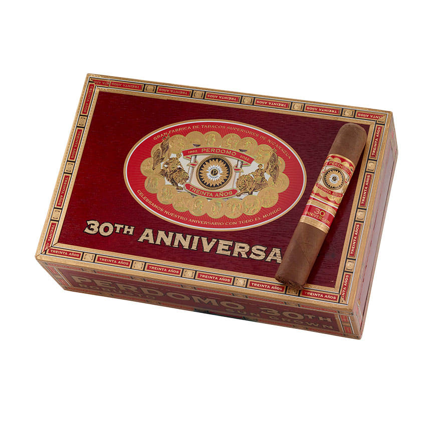 Perdomo 30th Anniversary Sun Grown Robusto Natural | Robusto | Box of 30