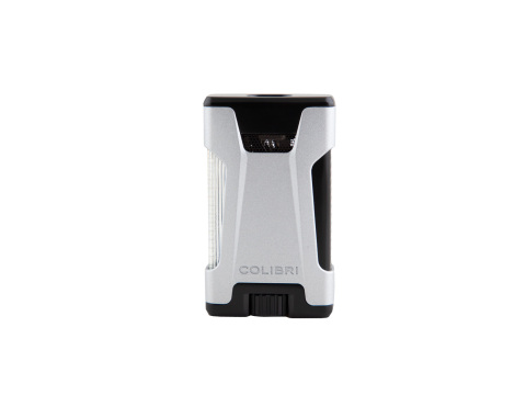 Colibri Rebel Double Jet Flame Lighter - Silver - Box of 20