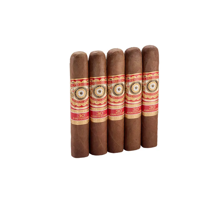 Perdomo 30th Anniversary Sun Grown Robusto Natural | Robusto | Pack of 5