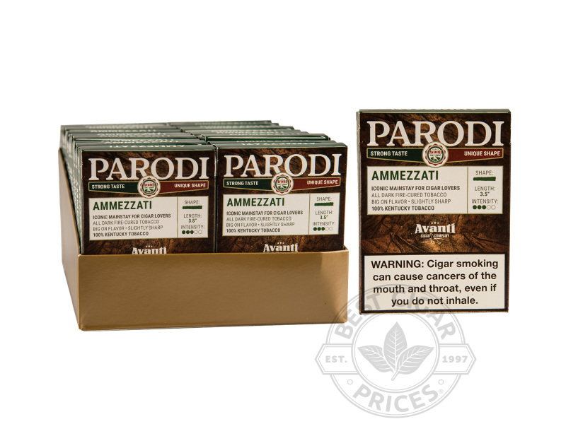 Parodi Ammezzati 20/5 2x Deal - Small Packs: 100 Cigarillos
                                                                     
                                       1-2 Week