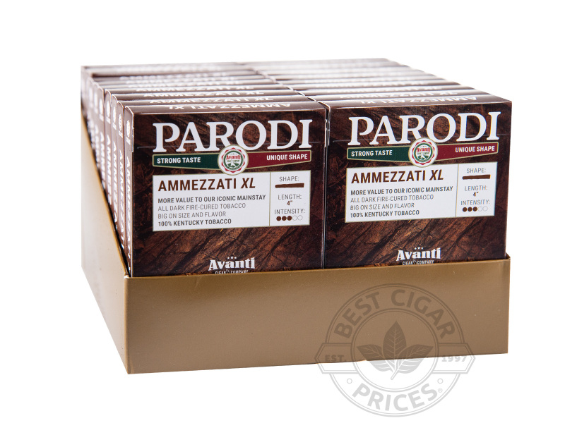 Parodi Economy Ammezzati Xl 20/5 2X Deal - Small Packs: 100 Cigarillos
                                                                     
                                       1-2 Week