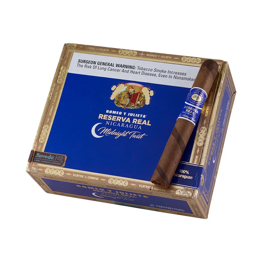RYJ Reserva Real Nicaragua Midnight Twisted Toro 5PK Barber Pole | Toro | Box of 25