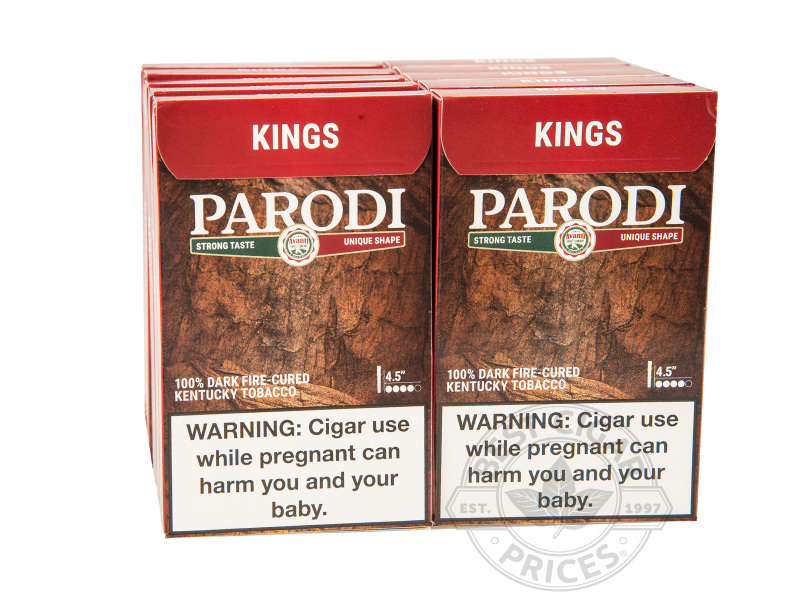 Parodi Kings 10/5 2x Deal - Small Packs: 50 Cigarillos
                                                                     
                                       1-2 Week