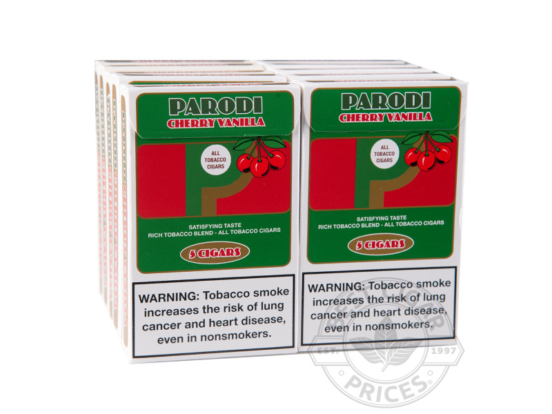 Parodi Cherry Vanilla 10/5 2x Deal - Small Packs: 50 Cigarillos
                                                                     
                                       1-2 Week