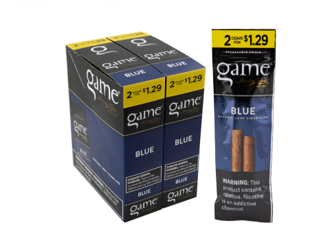 Game Blue 2 For $1.29 Cigarillos Pre-Priced Upright - Carton - 60 Total Cigars