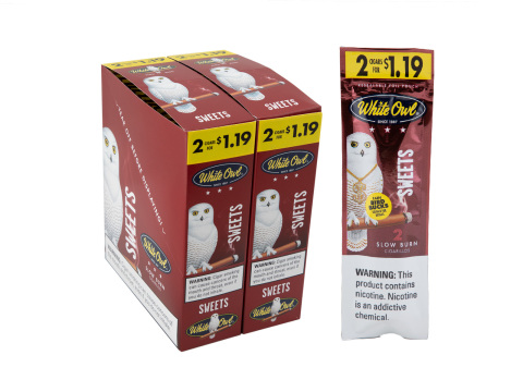 White Owl Cigarillos Sweets 2 For $1.19 Pre-Priced Upright - Carton - 60 Total Cigars