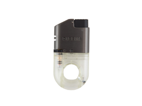 Dissim Sport Single Torch Lighter - Clear - Box of 20