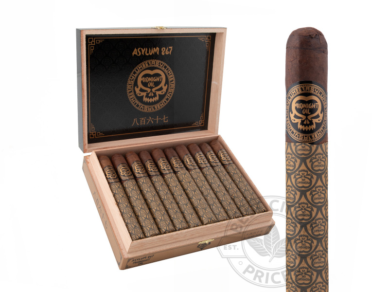 Asylum 867 Midnight Oil 54 X 6 - 20 Cigars