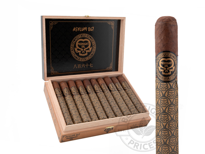 Asylum 867 Midnight Oil 60 X 6 - 20 Cigars