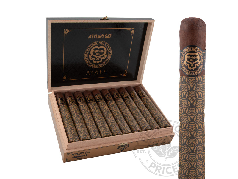 Asylum 867 Midnight Oil 70 X 7 - 20 Cigars