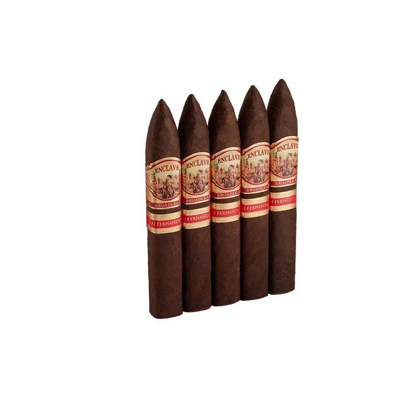 AJF Enclave Broadleaf Belicoso Maduro | Belicoso | Pack of 5