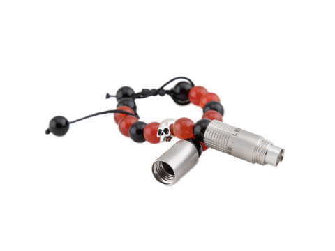 Punch Cutter Bracelet By Les Fines Lames - Sangre Skull - Adjustable Up To 21cm/8.3 Inches - Box of 20