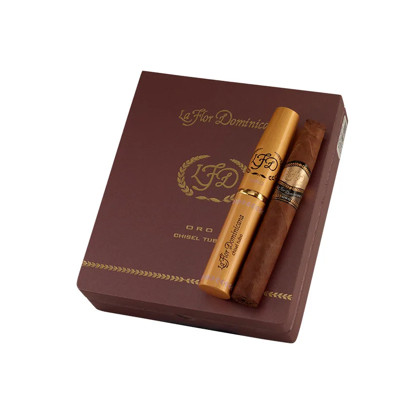 La Flor Dominicana Oro Tubo Chisel Natural | Figurado | Box of 5