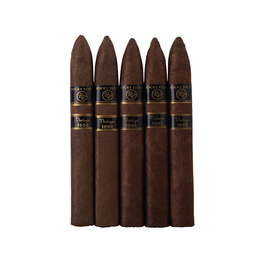 Rocky Patel Vintage 1992 Torpedo Dark Natural | Torpedo | Pack of 5