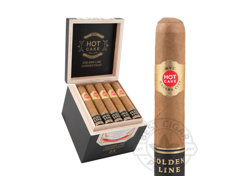 HVC Hot Cake Golden Line Connecticut Laguito #4 - 25 Cigars