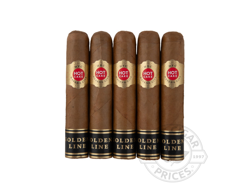 HVC Hot Cake Golden Line Connecticut Laguito #4 - 5 Cigars