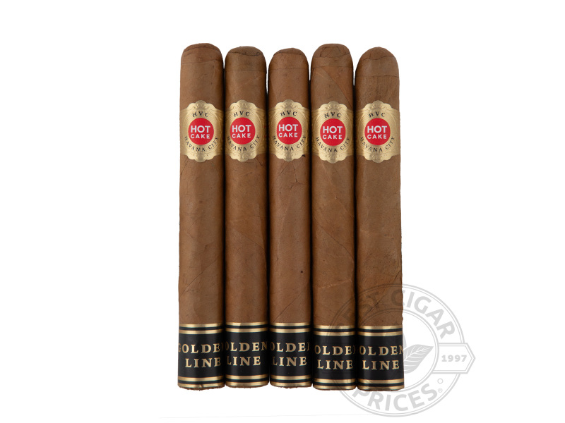 HVC Hot Cake Golden Line Connecticut Corona Gorda - 5 Cigars
