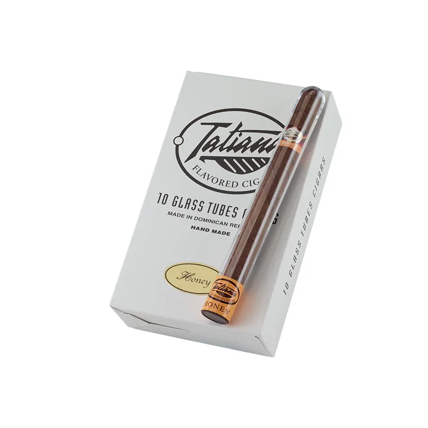 Tatiana Classic Honey Tube Natural | Corona | Box of 10