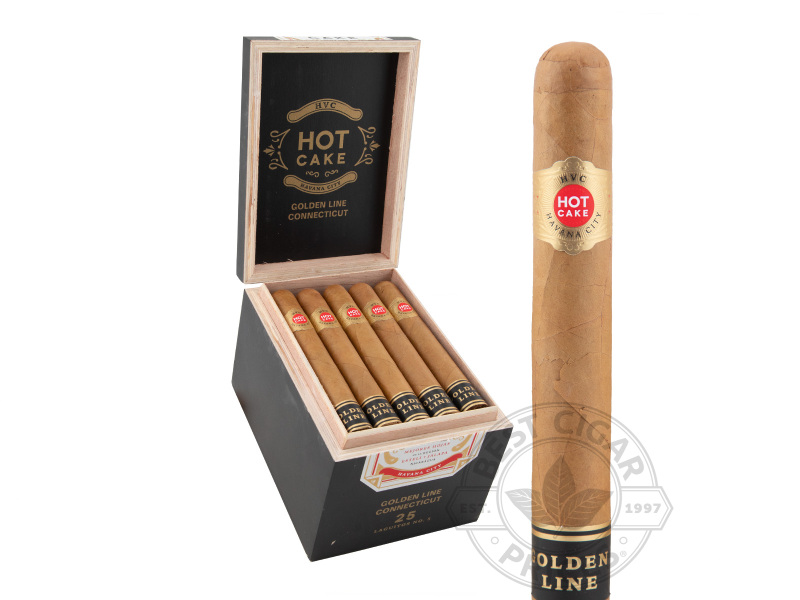 HVC Hot Cake Golden Line Connecticut Laguito #5 - 25 Cigars