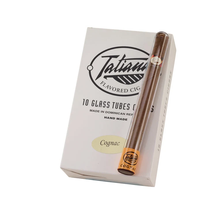 Tatiana Classic Cognac Tube Natural | Corona | Box of 10