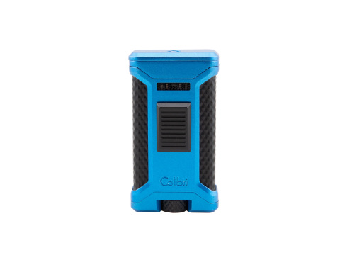 Colibri Ascari Triple Jet Flame Lighter - Blue & Black - Box of 20