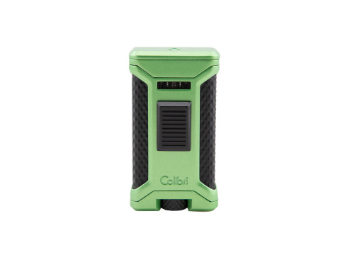 Colibri Ascari Triple Jet Flame Lighter - Green & Black - Box of 20