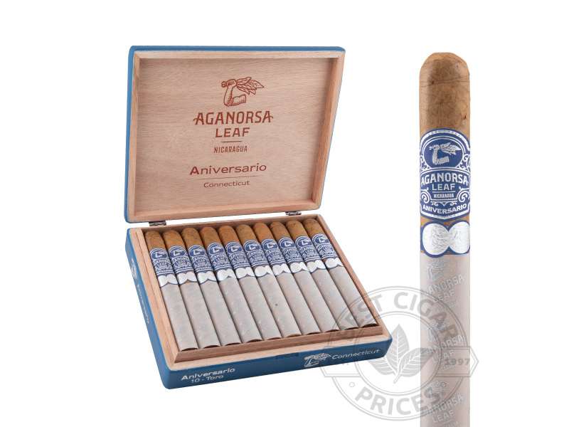 Aganorsa Leaf Aniversario Connecticut Toro Box-pressed - 10 Cigars