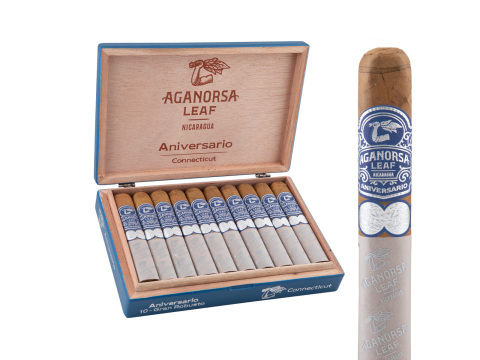 Aganorsa Leaf Aniversario Connecticut Robusto Box-pressed - 10 Cigars