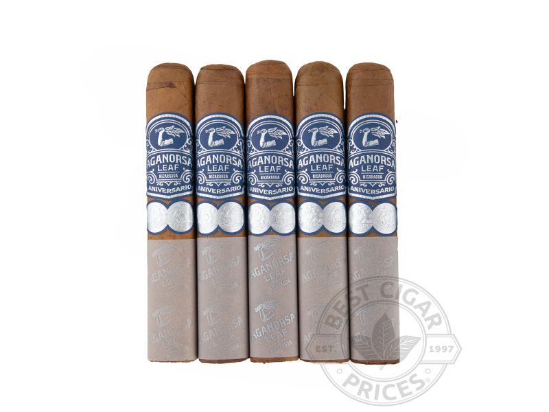 Aganorsa Leaf Aniversario Connecticut Robusto Box-pressed - 5 Cigars