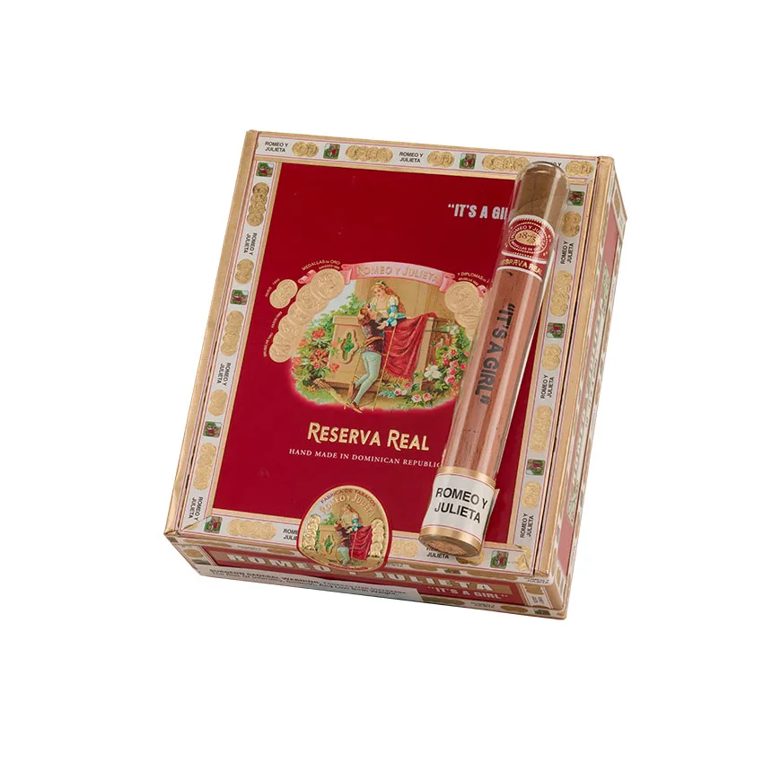Romeo y Julieta New Baby Reserva Real It's a Girl Natural | Corona | Box of 10