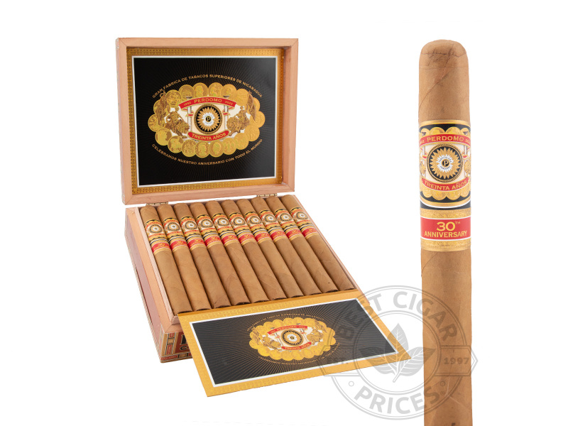 Perdomo 30th Anniversary Churchill Connecticut Box-pressed - 30 Cigars