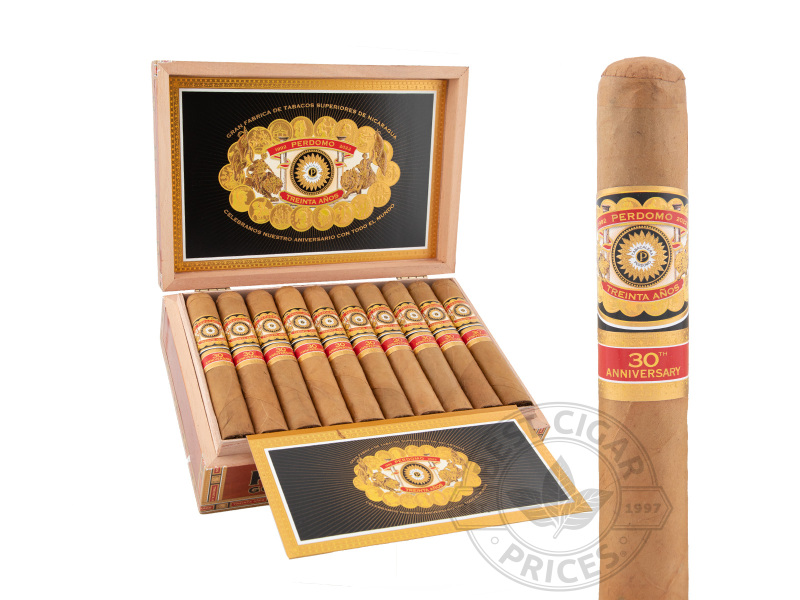 Perdomo 30th Anniversary Gordo Connecticut Box-pressed - 30 Cigars