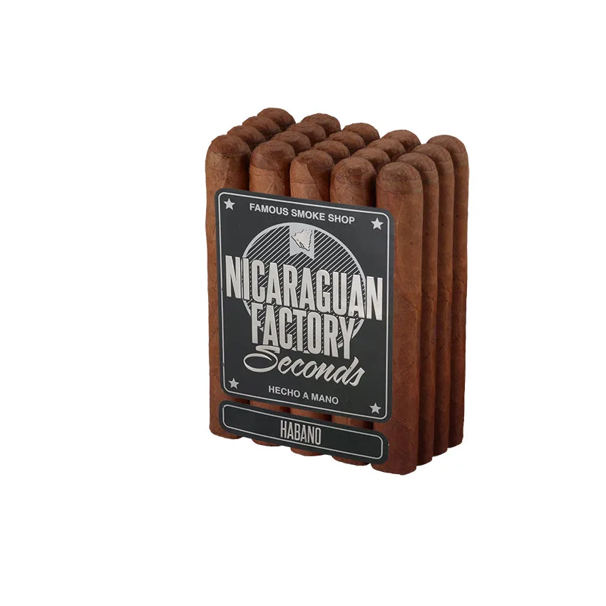 Nicaraguan Factory Seconds by Fuego Churchill Habano Natural | Churchill | Bundle of 20