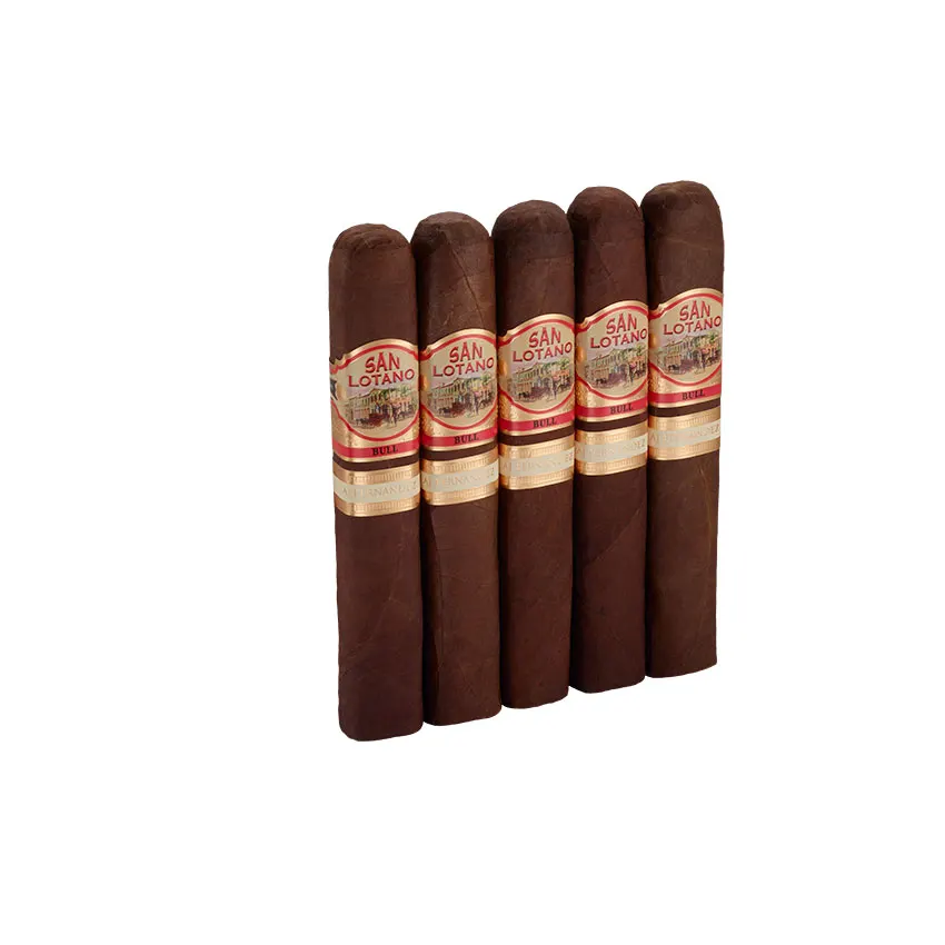 San Lotano The Bull Gordo Dark Natural | Double Toro | Pack of 5