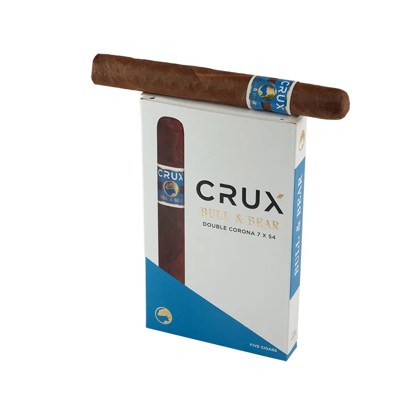 Crux Bull & Bear Double Corona Natural | Double Corona | Pack of 5