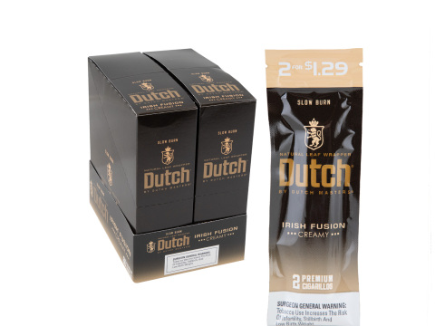 Dutch By Dutch Masters 2 For $1.29 Cigarillos Irish Fusion - Carton - 60 Total Cigars