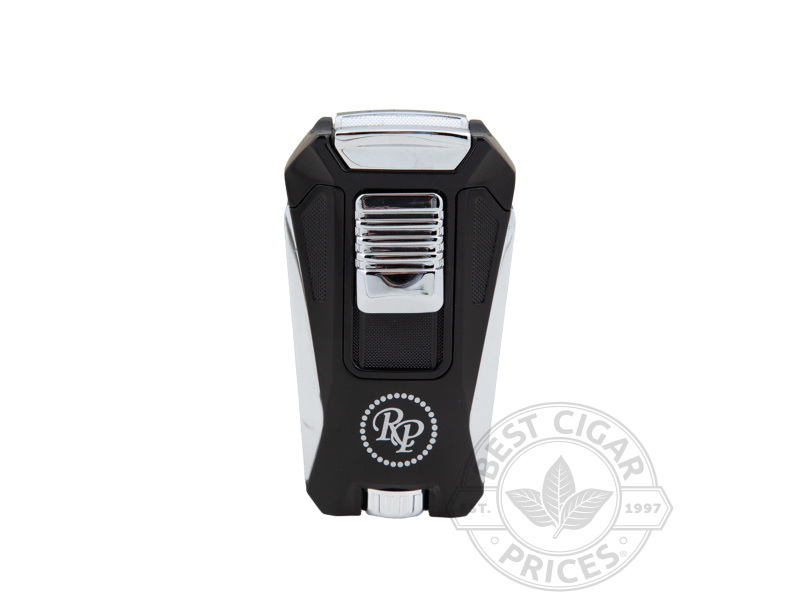 Rocky Patel Collection Triple Flame Lighter - Chrome & Black