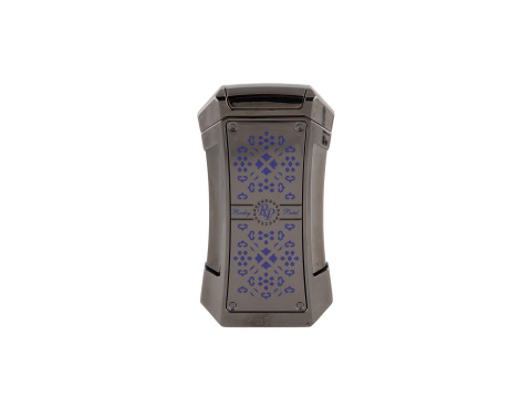 Rocky Patel Genesis Triple Flame Lighter - Ice Black & Gunmetal